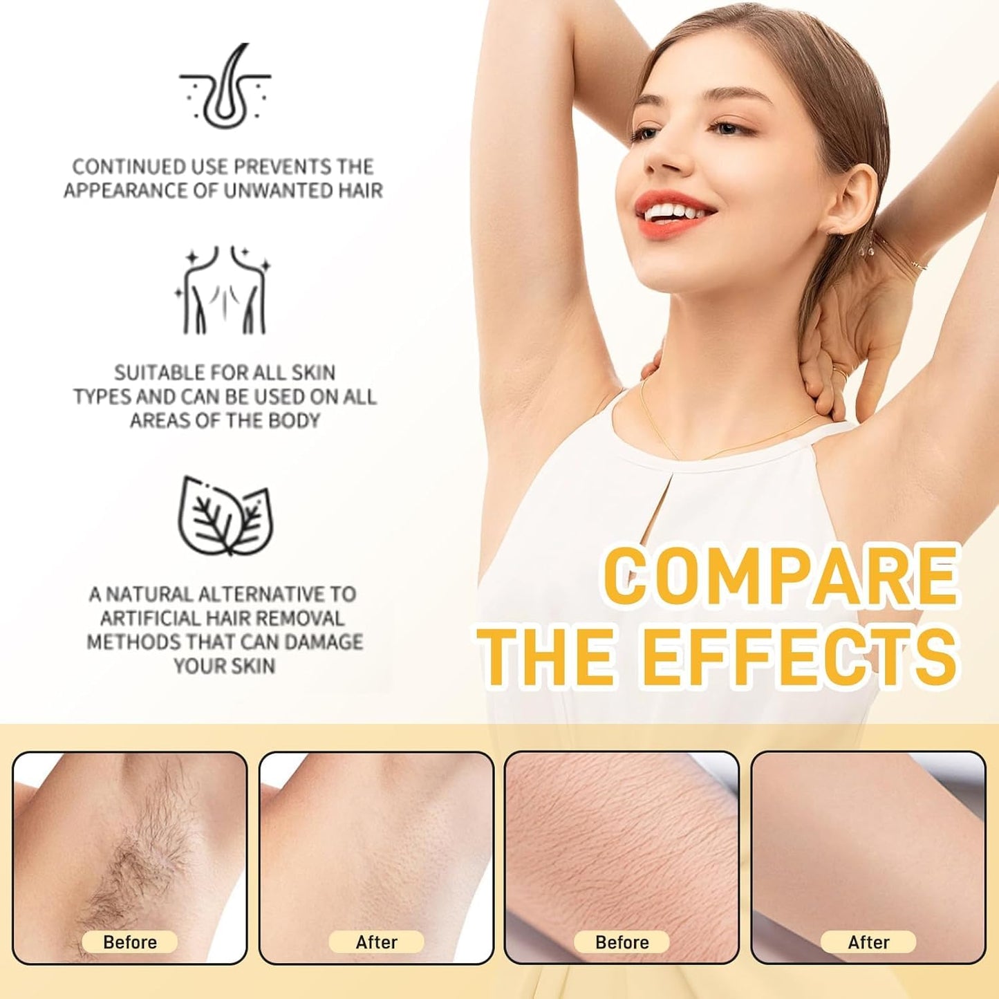 FunnAura 2 Pcs Cyperus Rotundus Oil, Organic Hair Removal Care Oil for Moisturizing and Soothing