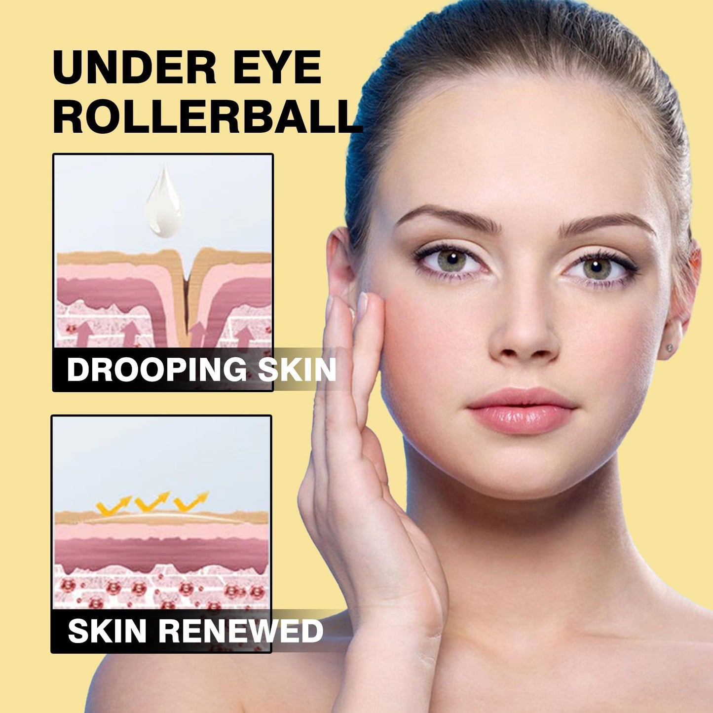 OuXing Lutein Eye Oil,Vitamin C Lutein Eye Oil,Eye Cream for Dark Circles and Puffy E/yes,E/ye Rollerball for Eyes,Lut/ein Essential O/il,Dark Circle Ey/e Cream,L/utein Rollerball