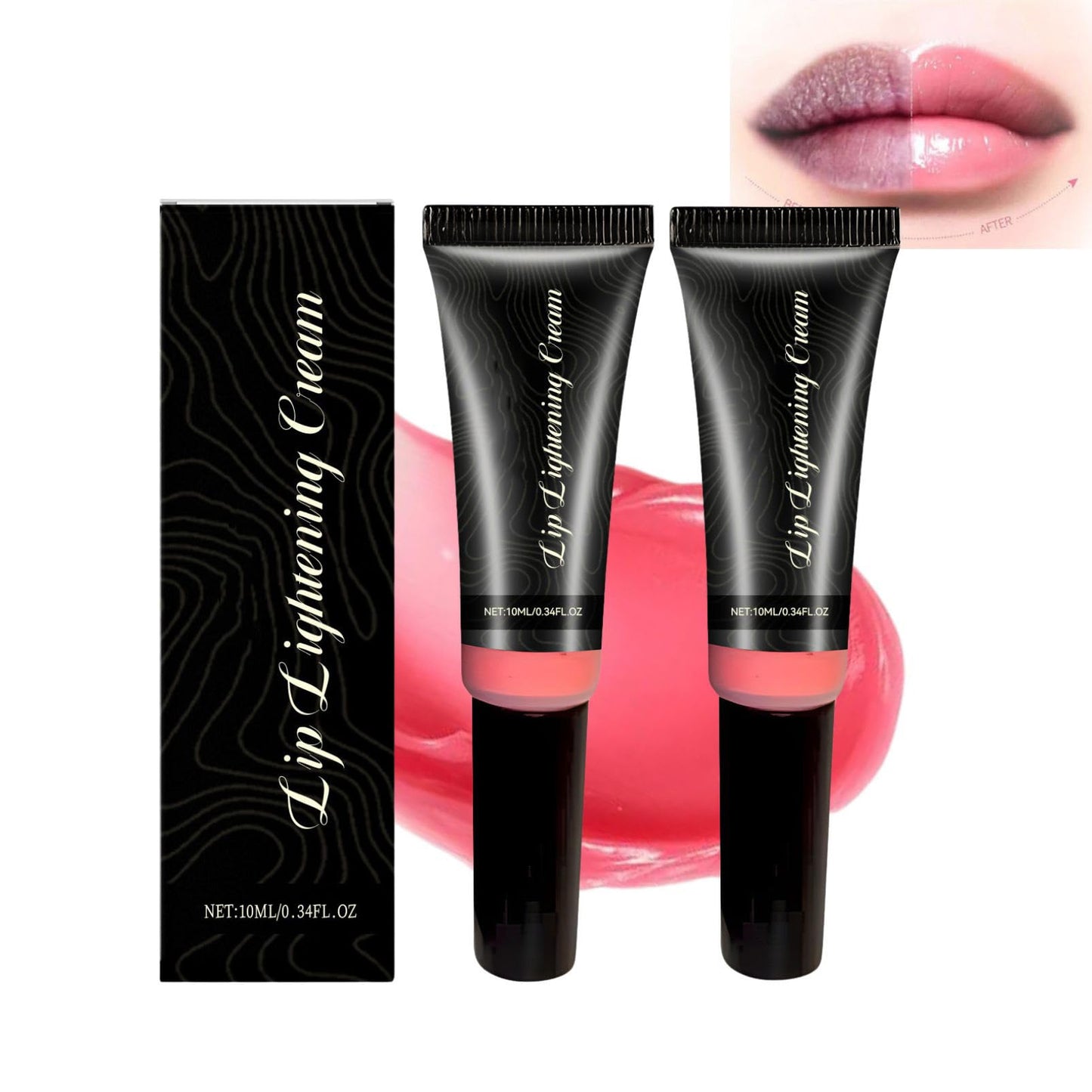 SHEBEEDO Lip Lightening Balm for Dark Lips,Brightening Balm for Smokers & Non-Smokers,Fade-Lip-Discoloration,Advanced Lightening Formula Visible Results Deep Moisturizing Highlighter(2Pcs)
