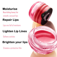 GEEWHILE Lip Mask Lip Sleeping Mask Overnight, Strawberry Lip Masks Skincare Lip Oil, Lip Moisturiser for Dry Chapped Peeling Cracked Lips Fades Lip Lines,Lip Balm Locks In Moisture Lip Care