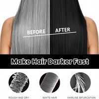 Polar Hair Dye Shampoo,Hair Care Instant Dye Shampoo,Black Shampoo for Grey Hair,Hair Color for Women,3 in 1 Instant Hair Dye Shampoo,Anti Grey Shampoo,Hair Colour Shampoo,Temporary Hair Dye(Black)