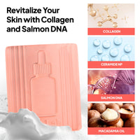 PhLab Collagen Night Soap Bar, Skin Calming Cleasing Bar, Improves Skin Elasticity, Renewed and Firming Skin, 50gr