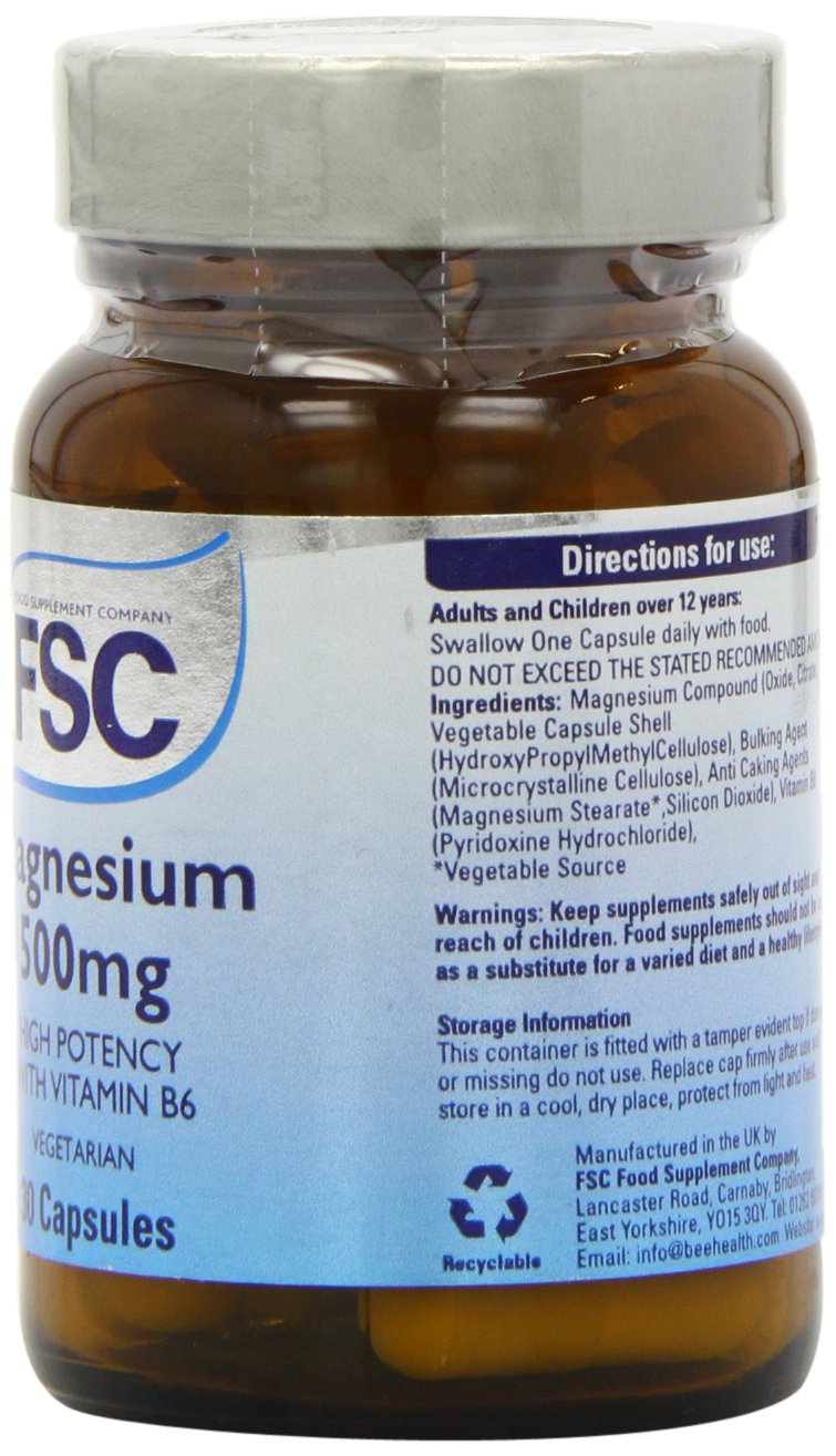 FSC 500mg Magnesium - Pack of 30 Capsules