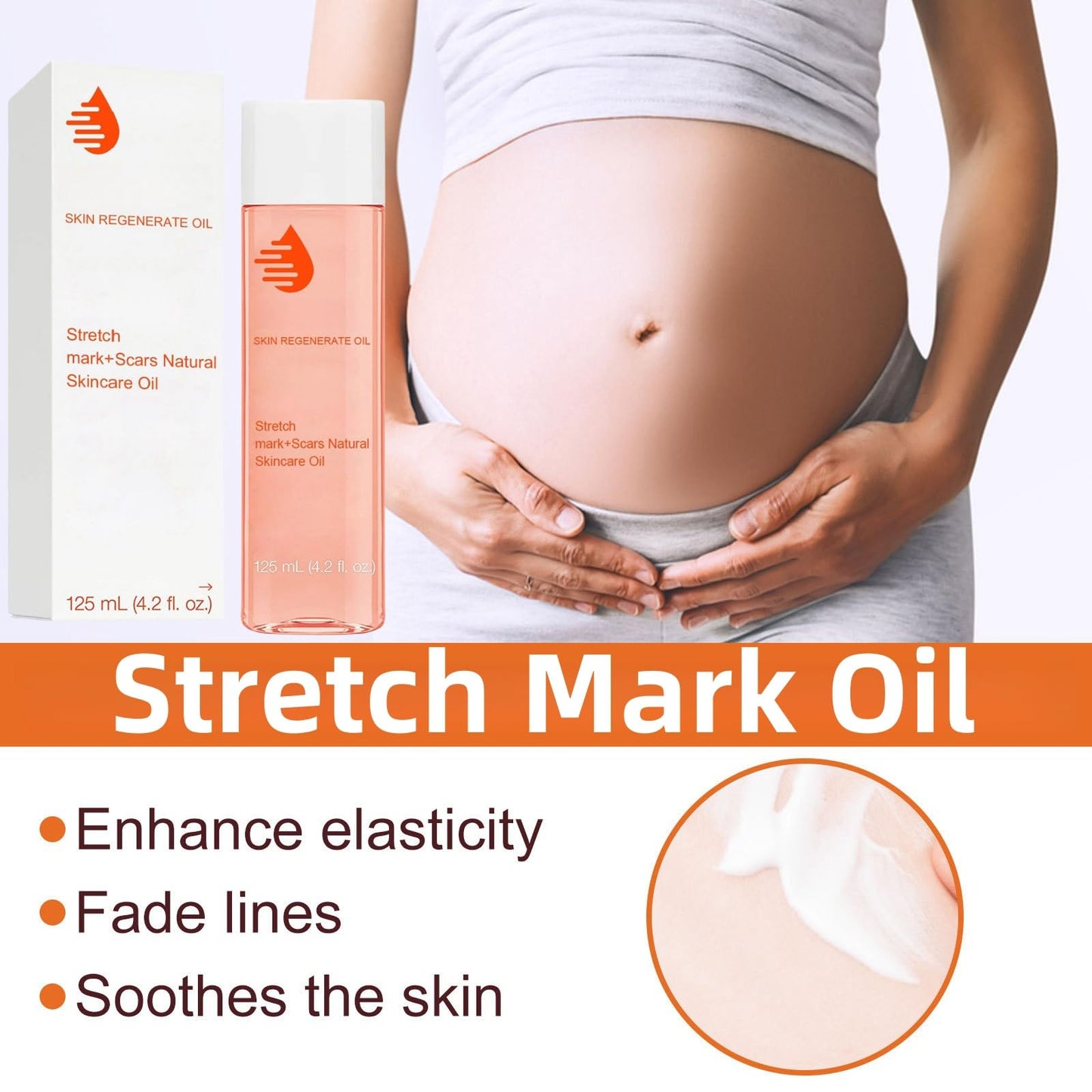 Oumun 125ml Optimal Oil,Stretch Mark & Scar Treatment Skincare Oil,Body Oil Skin Care,Skin Regenerate Oil,Collagen Boost Firming & Lifting Skincare Oil,Body Oil for Women,Stretch Marks Removal,Facial Oil