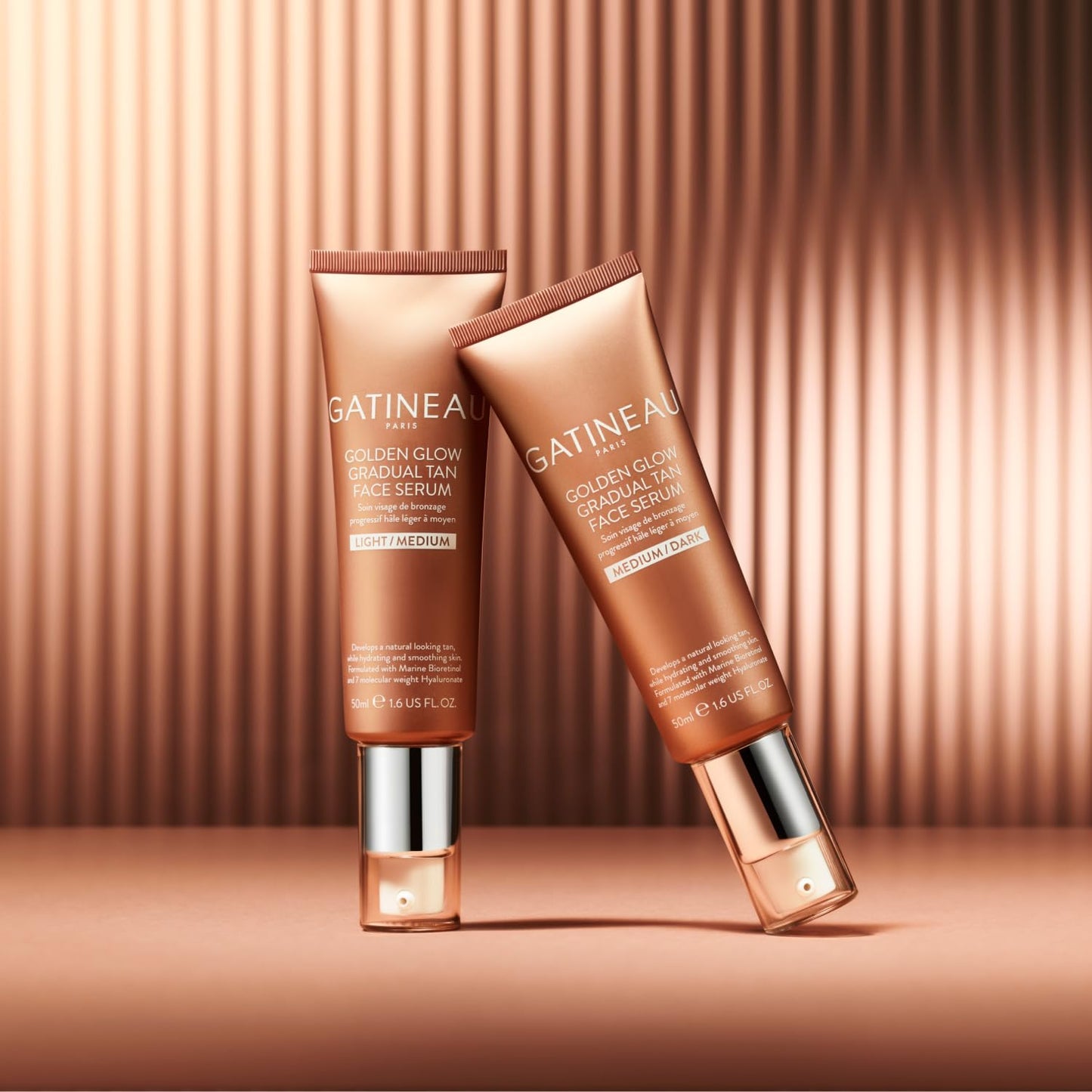 Gatineau - Golden Glow Gradual Tan Face Serum (Light/Medium 10ml) - Daily Facial Moisturiser with Self Tan, Natural & Streak Free, Radiant Dewy Complexion
