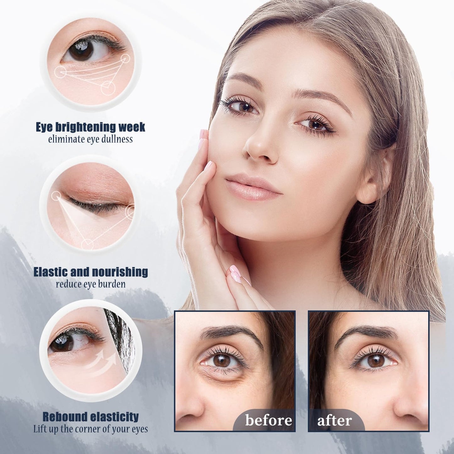 Jinjiar Lumi Eye Balm Cream,Lumi Eye Balm for Under Eye Bags,Erases Eye Bags within Minutes,Eye Ba-lm Bags Reducer,E-ye Cre-am Anti Aging,E-ye Cre-am for Dark Circles and Puffy E-yes,Under E-ye Cream