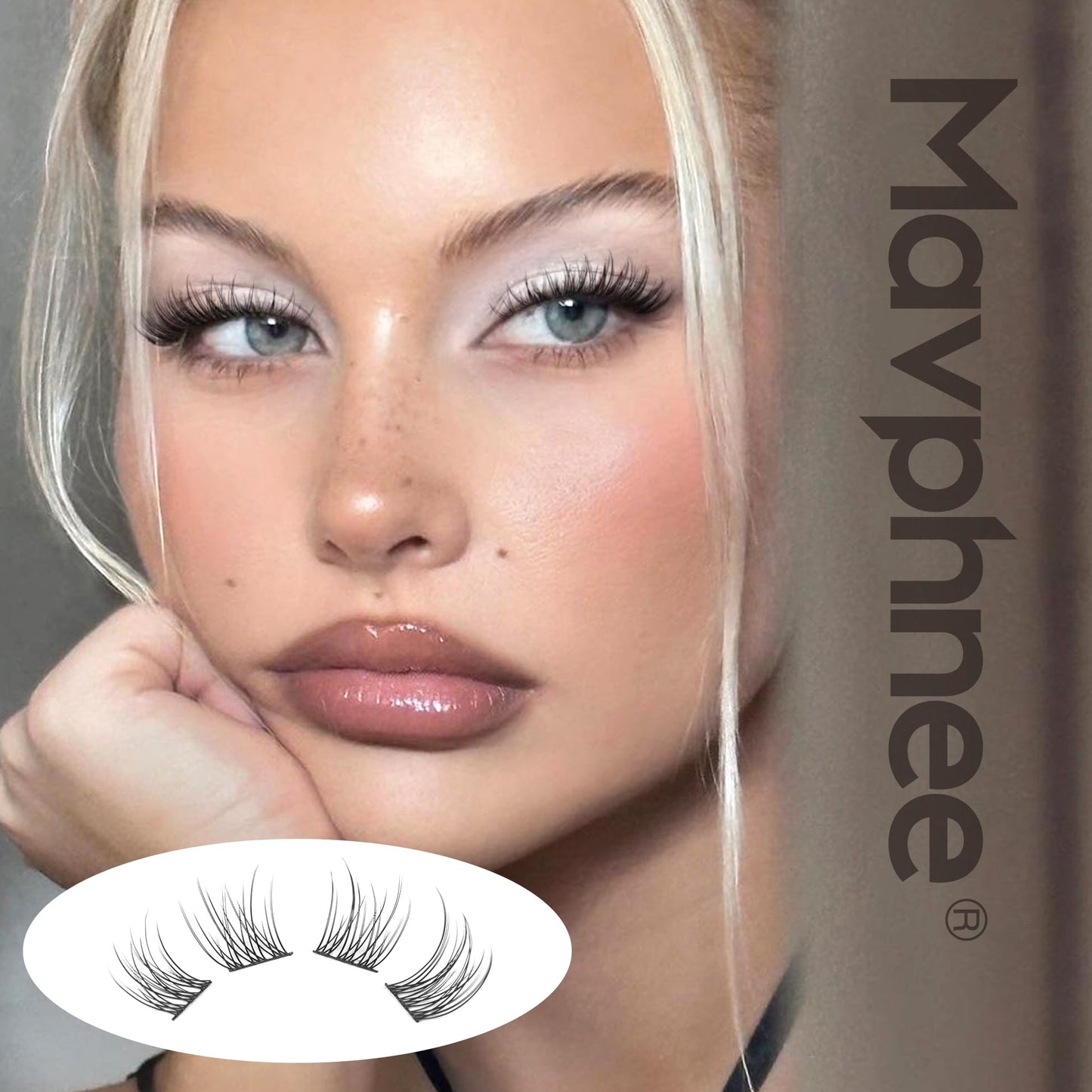 Natural Cluster Lashes Wispy CC Curl 9-11MM Mixed Lengths Eyelash Extension Individual 96 Pcs DIY Lash Extension at Home