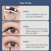 MEITREND Waterproof Mascara Brown Volume Mascara For Sensitive Eyes,Non Smudge Cruelty Free Mascara Lengthening False Lash Effect,Natural And Hypoallergenic Mascara With Fine Brush For Women (02-Brown)