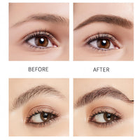 OuXing Eyebrow Tint,Semi-Permanent Eyebrow Dye,Eyebr-ow T-int Dark Brown,B/row Ti-nt Eye-brow Dye Kit with B/row Cards & Brush,Long-Lasting D/ye Eye/brow Gel,Waterproof Eye-brow T-int Pencil,01 Brown