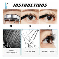 NLFOX Primelash Mascara for Mature Women - Mascara for Seniors - Mascara Black Volume and Length Waterproof - Fibre Dense Mascara for Sensitive Eyes - Lengthening and Volumizing Mascara