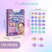 Zngou 144Pcs Pimple Patches Hydrocolloid Spot Patches Absorbing Acne Patch Colourful Acne Dots Spot Stickers Acne Treatment Patch Zit Patch Hydrocolloid Patches for Spot Face Body Blemish Cover Skin Care