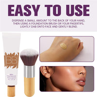 SHEBEEDO BB Blur Tinted Moisturizer with Brush, BB Cream Tinted Moisturiser, BB Tinted Moisturiser Spf30+, Hydrates & Smooths Your Skin,BB Cream Tinted Moisturizer with Broad Medium Spectrum(Natural)