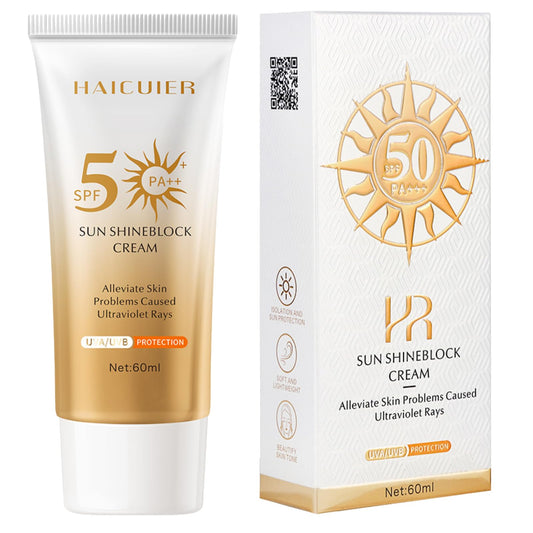 RUICHING Sun Cream SPF 50/PA+++, Lightweight Face Sunscreen, UVA/UVB Protection Sun Lotion Body Sunscreen, Breathable Film-Forming Moisturising Suncream for Daily Use, Travel, Beach