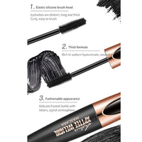 Generic 4D Silk Fiber Mascara Waterproof, Black Volume and Length Waterproof Mascara with False Lash Effect, Long Lasting Fibre, Smudge Proof (01#Black)