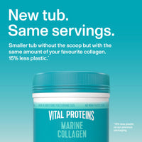 VITAL PROTEINS Vital Proteins Marine Collagen Peptides Powder Supplement - Hydrolysed Collagen - 221g Tub
