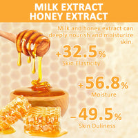 GMHLLES Honey Tearing Mask, Peel off Mask with Natural Propolis, Skin Clean Pores Shrink, Hydrating and Moisturizing, Reduces Fine Lines & Wrinkles(50g 2PCS)