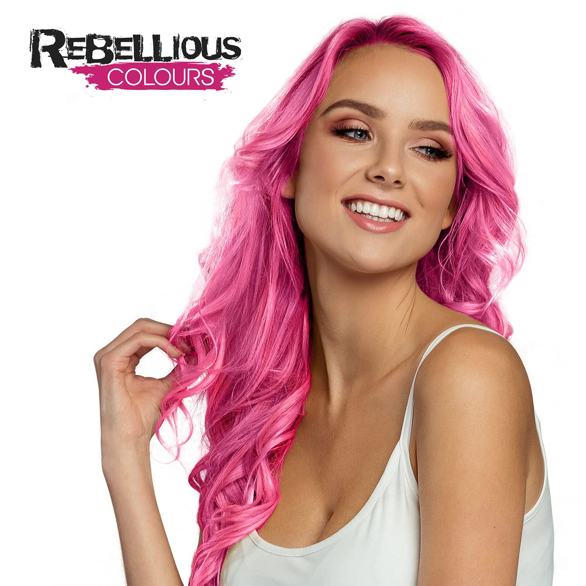 Rebellious Colour Semi Permanent Hair Dye Conditioning vegan cruelty free direct hair colour application 300ml (Flamingo Pink)
