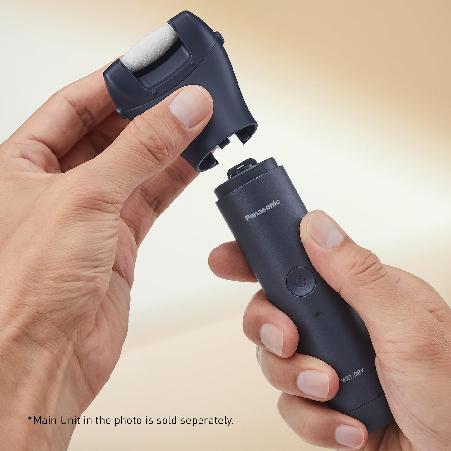 Panasonic ER-CFC1 Multishape Modular Personal Care System, Foot Care Head Attachment, Electric Foot File, Hard Skin Remover, Micro-Ceramic, Black