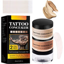 SHEBEEDO Tattoo Cover Up Makeup Waterproof, Tattoo Concealer Full Coverage, Natural Tattoo Makeup Cover Body Makeup for Scars,Tattoo Cover Up Set,Bruise Cover Up,Suitable for Men and Women(2pcs)