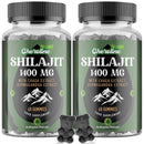 Cheroline Shilajit Gummies 1400mg, Pure Himalayan Shilajit with Chaga and Ashwagandha, 85+ Trace Minerals, Rich in Fulvic Acid, for Energy & Immune, Authentic Flavor, Sugar-Free, Vegan (60 Count (Pack of 2))