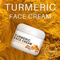 Turmeric Face Cream Skin Whitening Brighten the Skin Shrink Pores Treat acne Moisturizing Facial Cream For All Skin Types 50ml