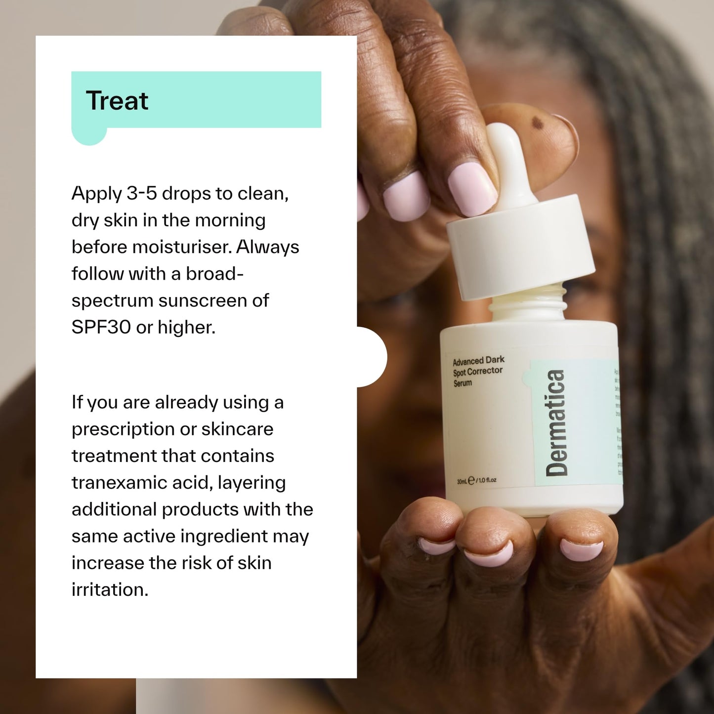 Dermatica Advanced Dark Spot Corrector Serum – Targets Dark Spots, Uneven Skin Tone, Discolouration & Post-Blemish Marks, Promotes Even Skin Tone & Radiance, 30ml