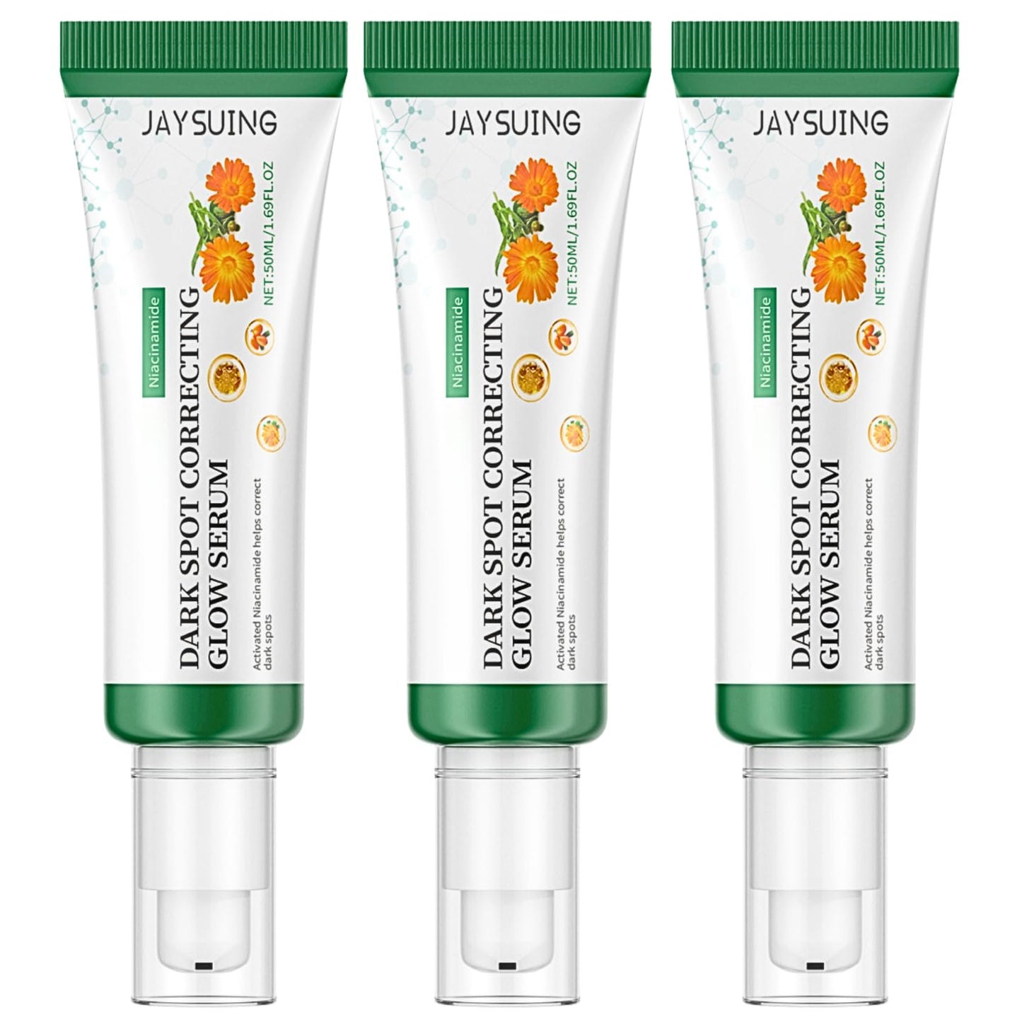 3 PCS Dark Spot Correcting Glow Serum with 5% Niacinamide 50ml / 1.69 fl. oz., Nicotinamide Facial Serum, Niacinamide Dark Spot Remover For Face Serum Skin Care Uneven Skin Tone
