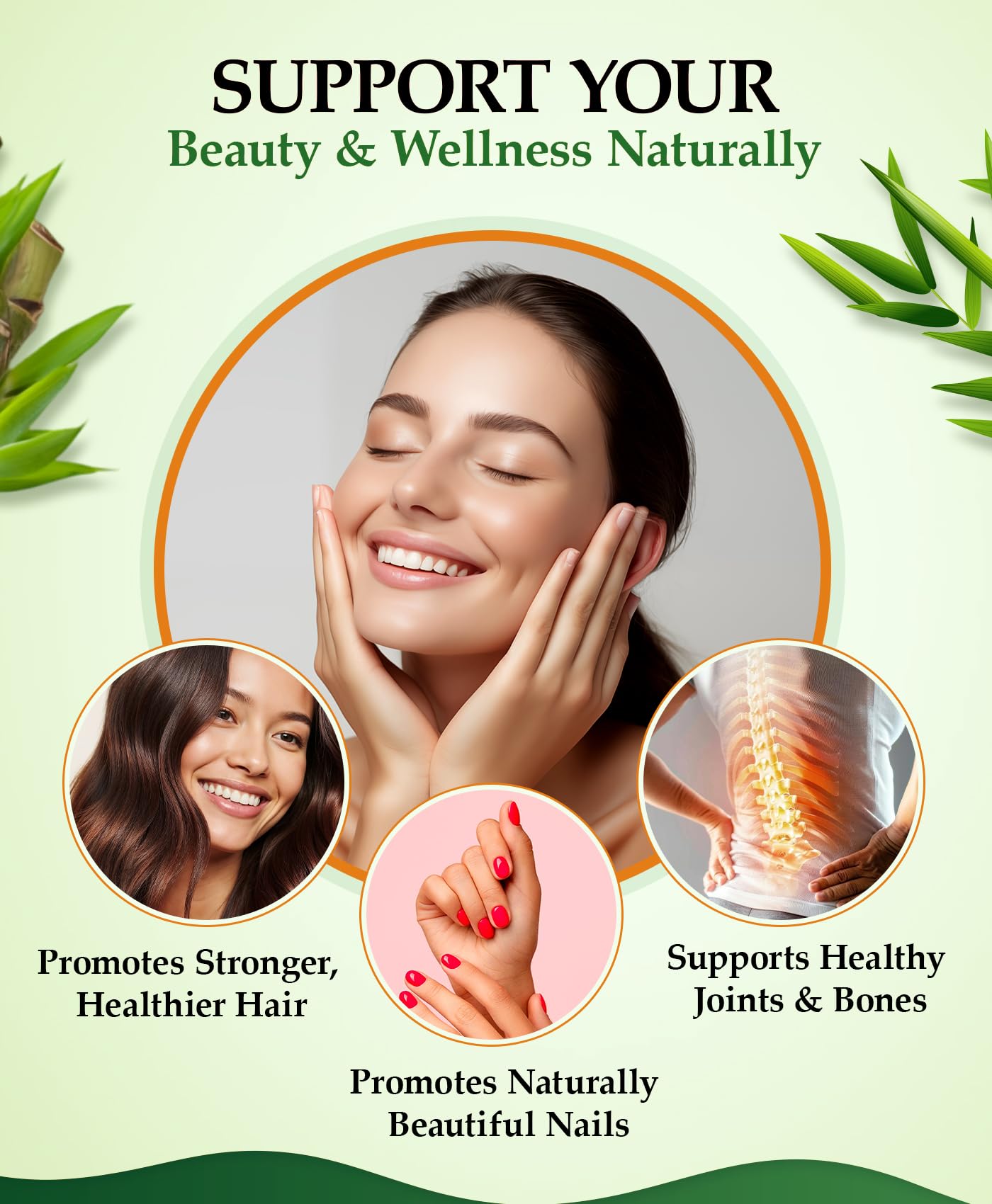 Organic Silica Extract 10:1| High Strength Naturally Sourced Silica Supplement | for Skin Health and Mobility | Vegan Capsules | from Bamboo Extract | UK Made (250G)