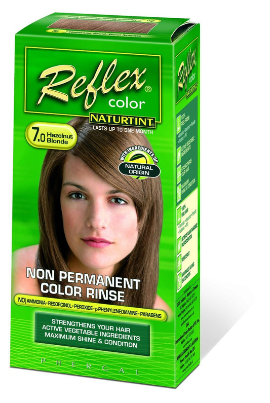 NATURTINT (4 PACK) - Naturtint - Reflex Non Permanent Colour Rinse - 7.0 Hazelnut Blonde | 90ml | 4 PACK BUNDLE