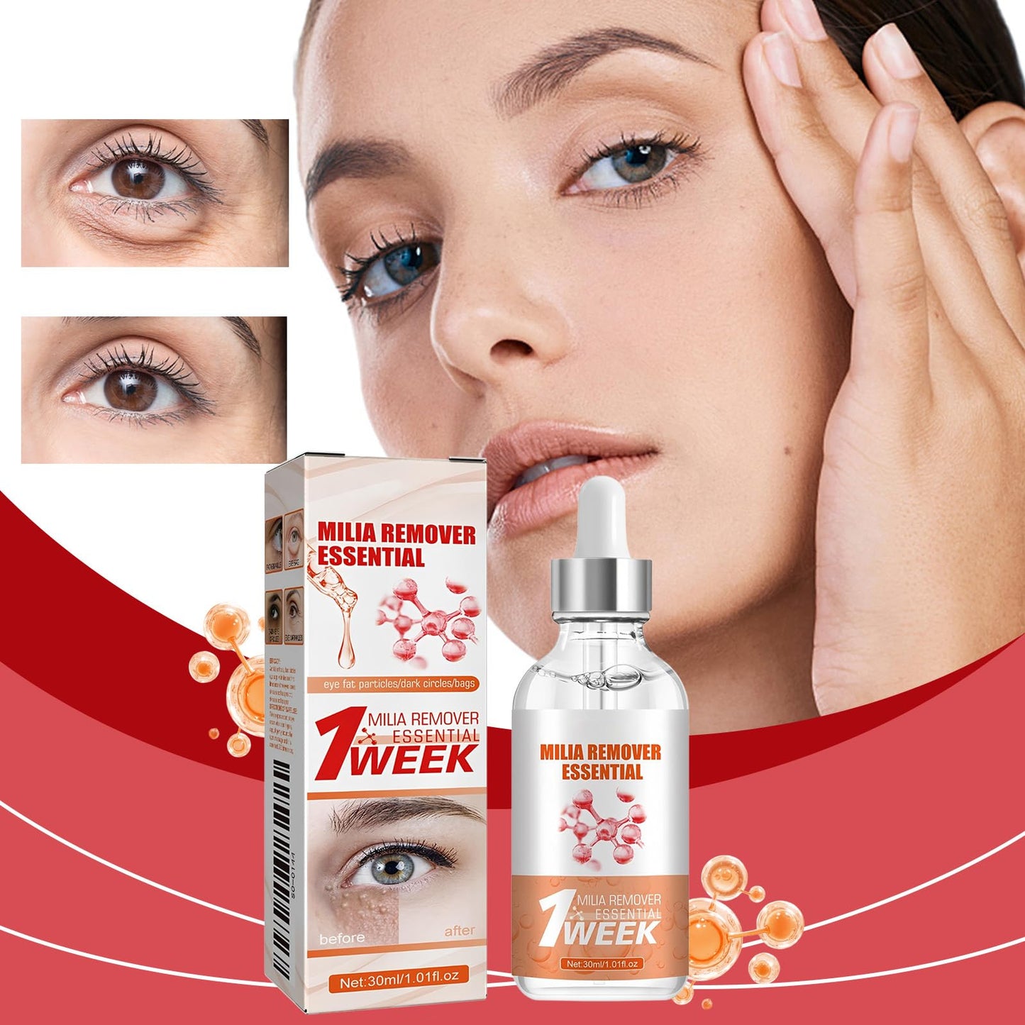 Generic Dark Spot Glow Serum Milia Remover with Natural Plant Extracts for Fast Absorption & Smooth Skin, Reduces Milia & Dark Spots, Improves Skin Texture & Glow for Women & Men (Serum for Face)