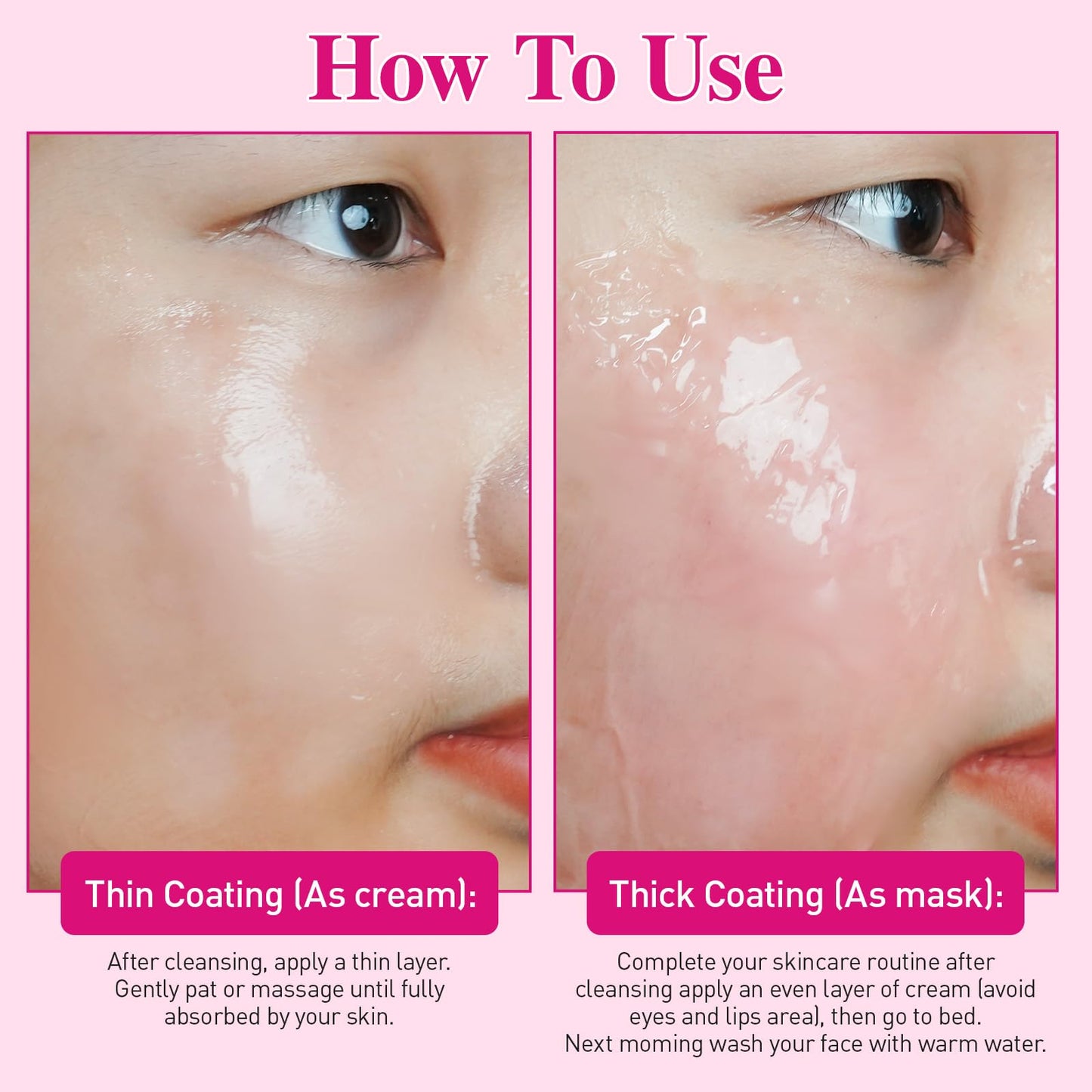 Collagen Jelly Cream, Face Collagen Cream with Niacinamide and Hydrolyzed Collagen, Boost Skin Elasticity Hydration, Reduce Fine Lines and Dullness, All Skin Types Korean Skin Care 100ml