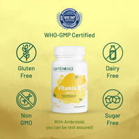 Ambrosial Vitamin E Capsules for Skin & Face VIT E 400 IU| Natural & Pure Vitamin E Oil Capsules |Highly Absorbable & High Strength| Hair Skin & Nail Vitamins for Women & Men (Pack of 1-60 Softgels)