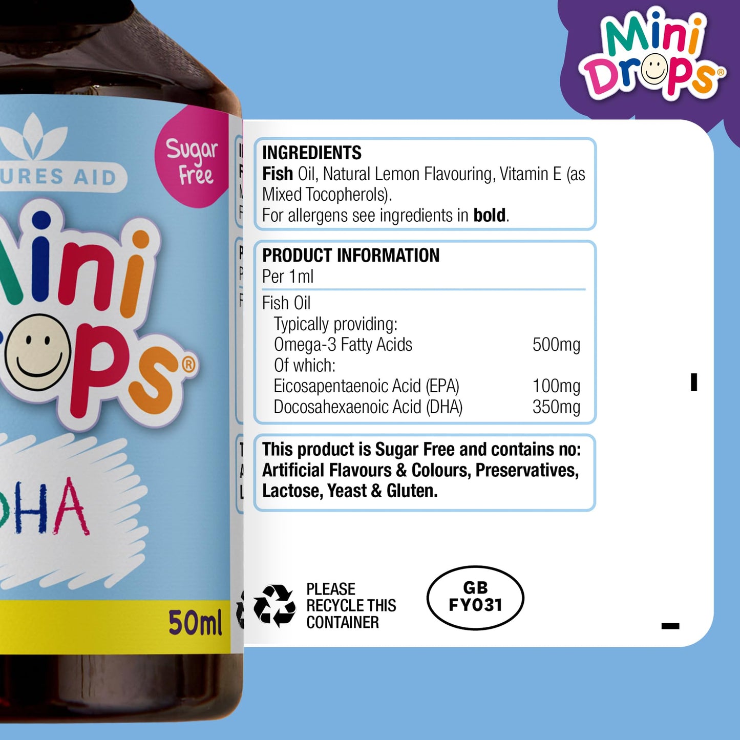 Natures Aid Childrens Dha Drops