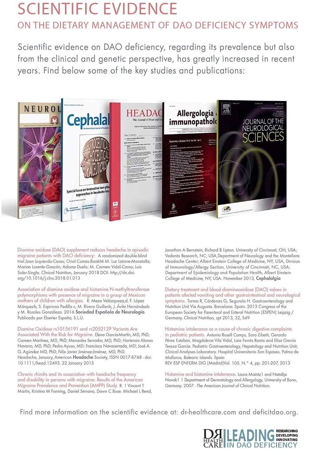 DAOhead- for The Dietary Management of Migraine Caused by DAO Deficiency/Histamine Intolerance - 60 EFICAPS Capsules with Gastro-Resistant Tablets - DAO Enzyme, Vitamin B6, B9, B12 and Caffeine