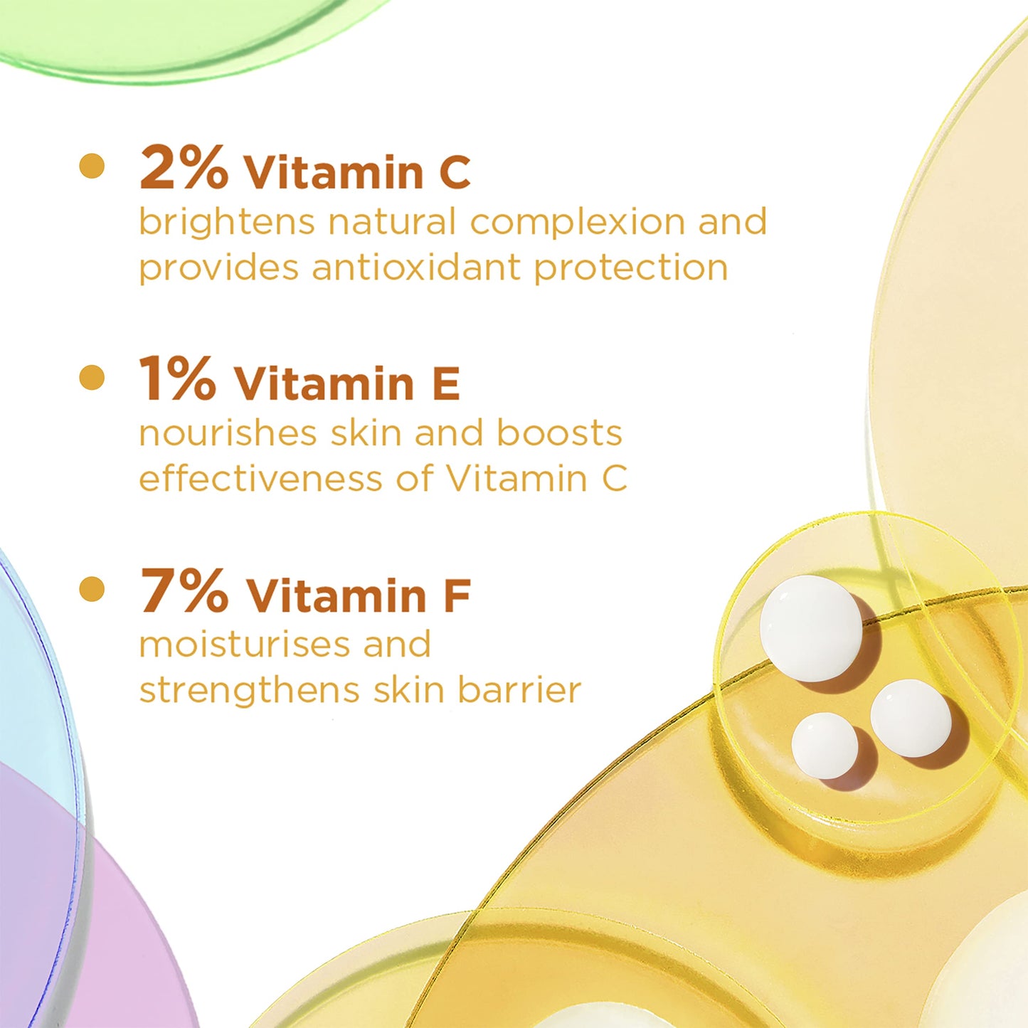 Simple 10% Vitamin C + E + F* Booster Serum Serum Skin Care Product Suitable for all Skin Types for Youthful, Glowing Skin 30 ml