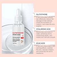 ISBEAUSOLS Glutathione Serum - Kojic Acid Serum for Skin Lig_htening - Dark Spot Correcting Glow Serum - Vitamin C Serum for Face - Hydrating Serum - Facial Serum for Even Skin Tone, Moisturising (30ml)