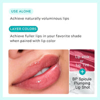 Lumiter 2PCS Spicule Lip Plumping Lip Gloss Clear, Lip Plumper Extreme, Hydrate & Volumize Lip Plumper, Plumping Lip Oil, Hyaluronic Acid & Peptides Visibly Smooth Lip Wrinkles