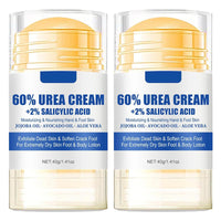 HERBINSOLS Urea Cream 60% for Feet - 2PCS Urea Foot Cream for Cracked Heels and Dry Skin - Cracked Heel Repair Cream with 2% Salicylic Acid - Foot Moisturiser & Hand Balm,Skin Care Hands & Feet