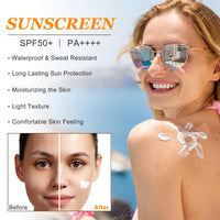 BoloShine Rice Sunscreen SPF 50+, Probiotics Rice Moisturizing Suncream for Face Body, Protects & Brightens Skin, Reduces Blemishes, Non-Greasy, For All Skin Types(50g/1.69oz.)