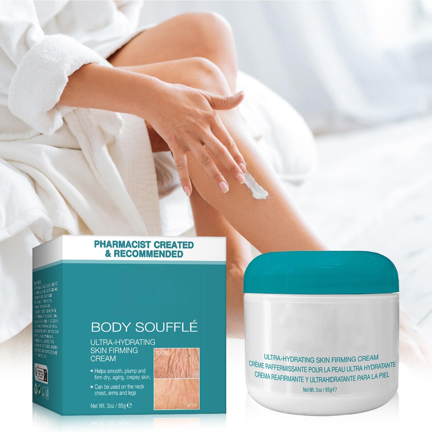 Ultra Hydrating Skin Firming Cream for Neck,Neck and Chest Firming Cream,Anti Aging Smoothes Wrinkles Skin Tightening and Repair Decolletage Cream,Skin Care Cream for Deep Hydration,85g