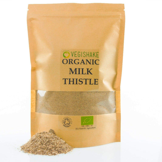 vegishake Organic Liver Detox Silymarin Powder Liver Health Body Detox Antioxidant Protein (250g)