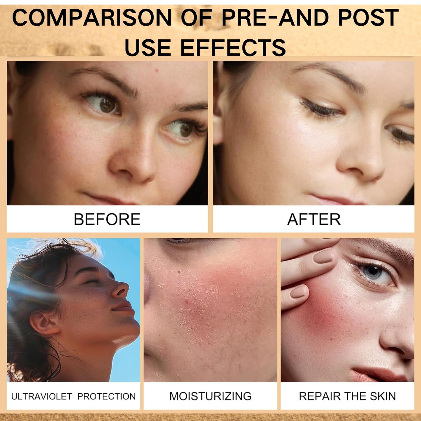IZBEAUVO Beef Tallow Sunscreen SPF 50+, Organic Sunscreen SPF 50+ Face Moisturiser, Grass Fed Beef Tallow Natural Sunscreens,No White Cast, Non Greasy Formula for Face & Body Dry Sensitive Skin