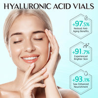 Feeliville Ultra Hydrating Serum 3% 4D Hyaluronic Acid Smoother, 30PCS Hyaluronic Acid Serum Tubes Anti-Aging for Dry&Sensitive Skin, Reduce smooth fine lines & wrinkles for all skin types