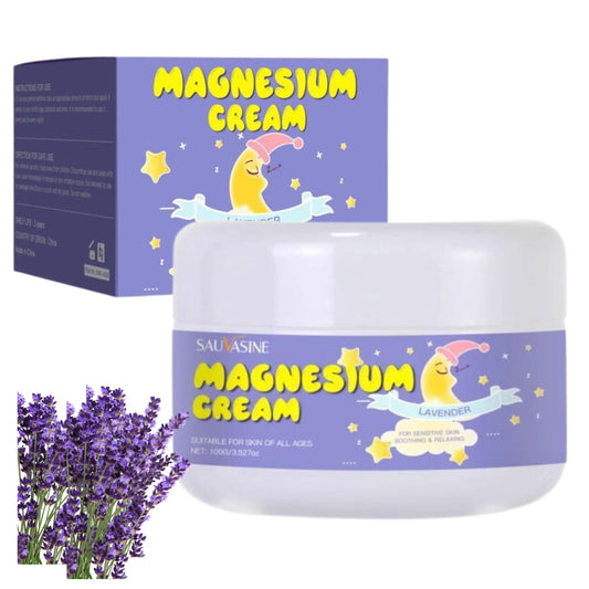 IZBEAUVO Magnesium Lotion For Kids, Bedtime Magnesium Cream For Sleep, Body Moisturiser With Calming Lavender Essential Oils & Shea Butter - Body Skin Care Apply To Legs,Arms Or Chest