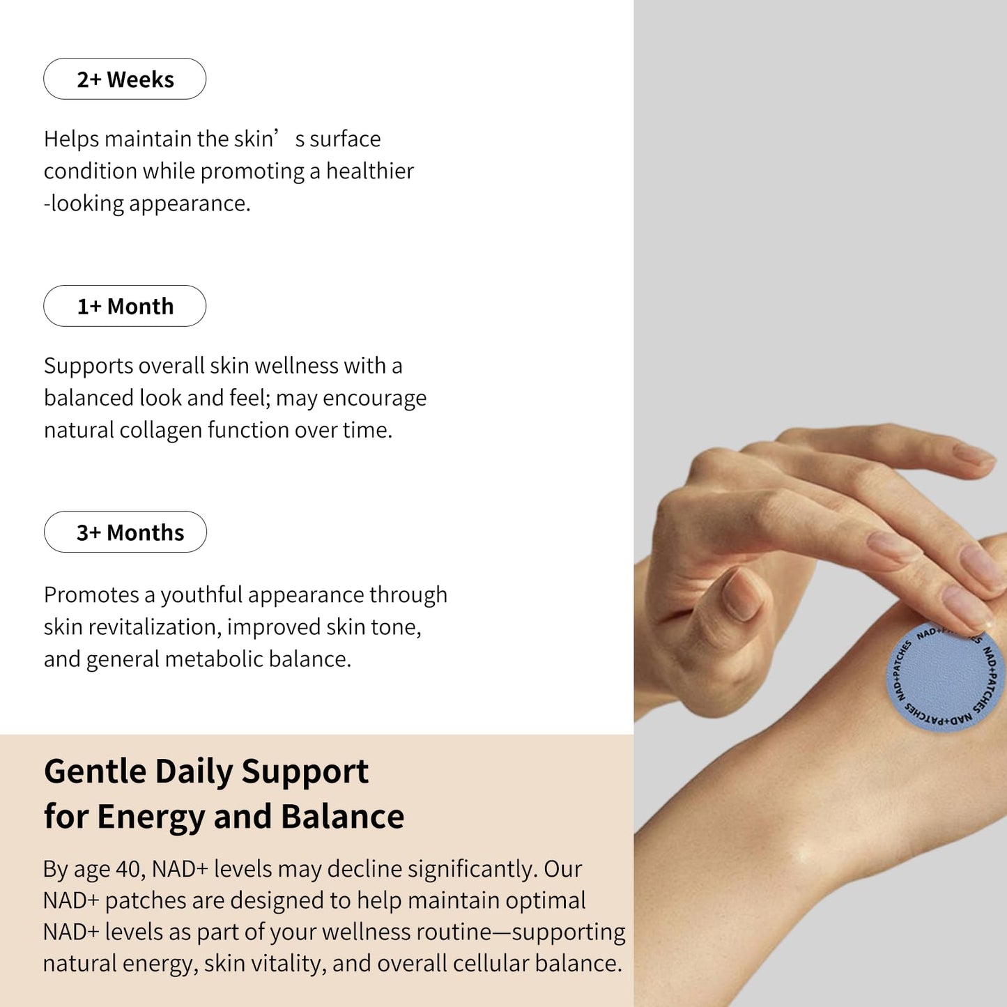 Generic Berberine Patches | NAD+ Wellness Patches | Plant-Based Herbal Formula, Berberine & Natural Extracts | Vegan Body Patche for Energy & Vitality | 30 PCS