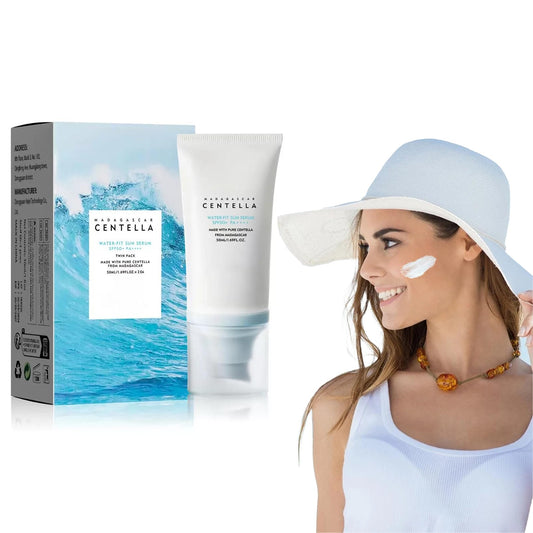 Tianyue Madagascar Centella asiatica Sunscreen, SPF 50 PA+++++Centella asiatica Facial Sunscreen, Korean facial moisturizer, hydrating skin care and UV protection, refreshing and not sticky.