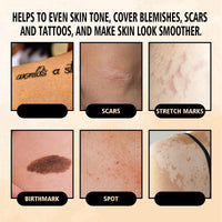 HIVETZ Leg Makeup Waterproof No Transfer,Waterproof Leg Makeup Lotion,Leg Makeup Concealer,Leg Cover Up Makeup,Leg and Body Scar Cover Up Makeup,Long Lasting Body Foundation,Cover Up Makeup(1#)