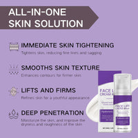 TBeautfave Skin Tightening Cream For Face, Instant Face Lift Cream, Instant Wrinkle Remover with Hyaluronic Acid and Vitamin C, Moisturizes & Reduces Wrinkles, Face Tightening Cream Suitable for All Skin Types