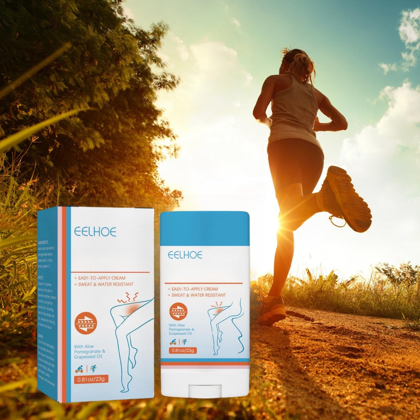 HIVETZ Anti Chafe Stick,Anti Friction Cream,Anti Chafing Cream,Anti Chafe Balm,Anti Chafe Gel,Glide Anti Chafing Stick,Thigh Inner Anti-Chafing Balm,Thigh Prevention Cream,Thigh Rescue Anti Chafe Balm