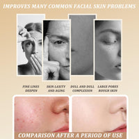 10 x 24K Gold Bio Collagen Face Mask Crystal Gold Powder Gel Facial Masks Anti Ageing Hydrating Moisturizing Brightening Skincare for All Skin Types